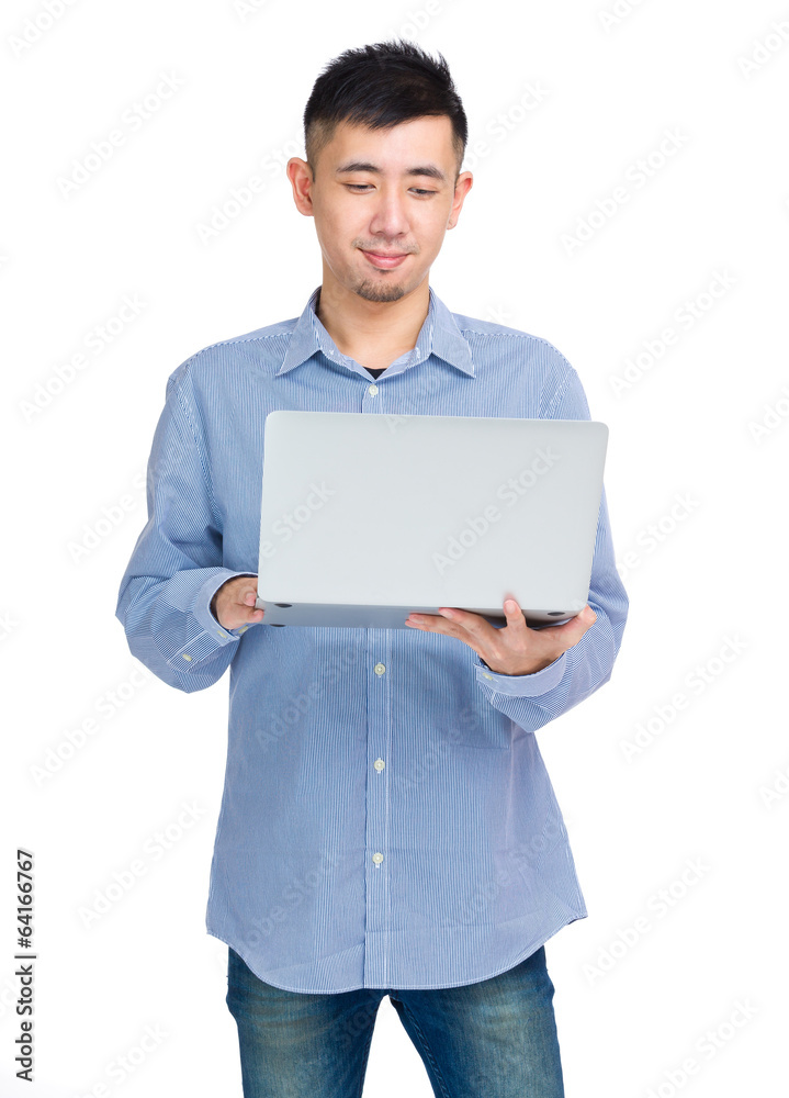 Man using laptop Man using laptop
