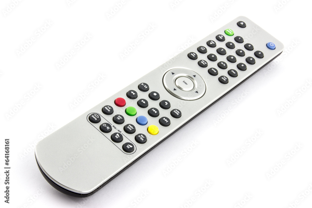 Silver high-end remote audio video controller Silver high-end remote audio video controller