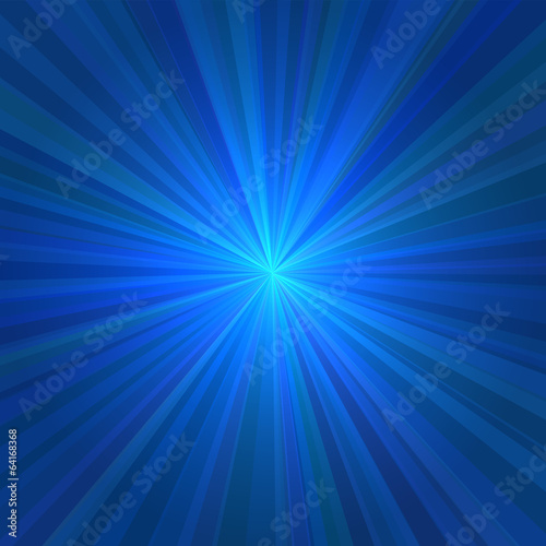 Abstract Blue Rays Background. Vector