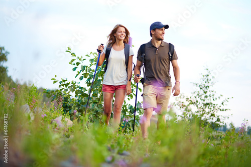Hiking together