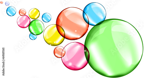 Background with colorful balloons