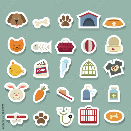 Dog icons set