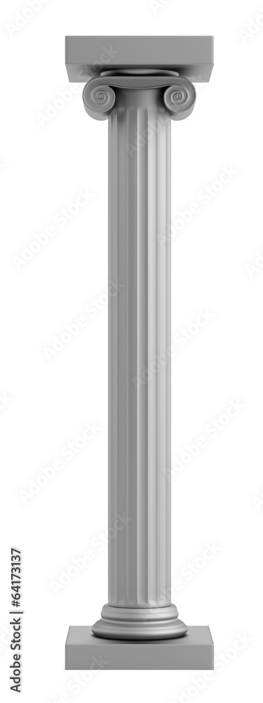 realistic 3d render of ionic column realistic 3d render of ionic column