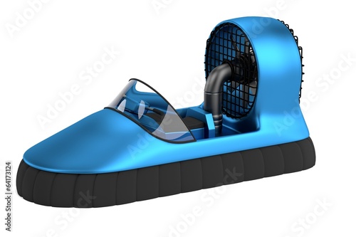 Photography realistic 3d render of hovercraft