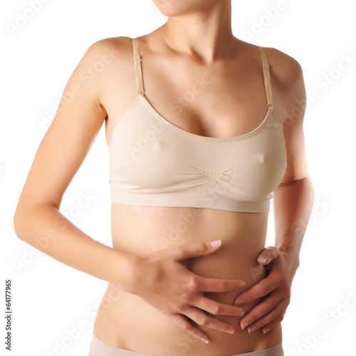 Acute pain in a woman abdomen.