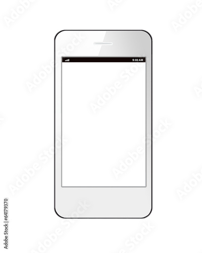 White smart phone