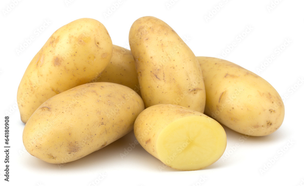 Potatoes isolated on white background Potatoes isolated on white background
