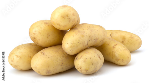 Potatoes isolated on white background