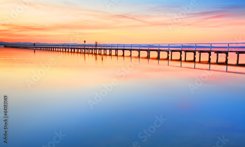 Beautiful amazing sunset at Long Jetty Australia © Leah-Anne Thompson