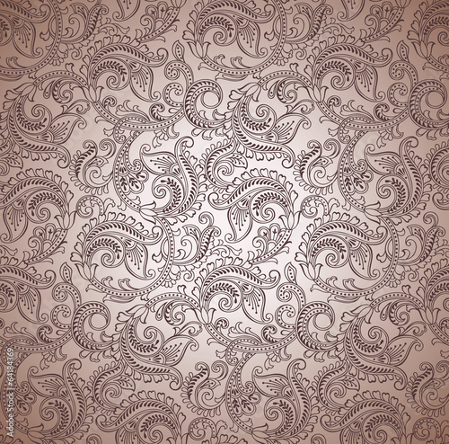 Paisley seamless vector background