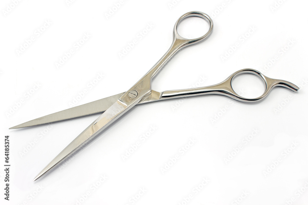 Professional haircutting scissors isolated on white. Professional haircutting scissors isolated on white.