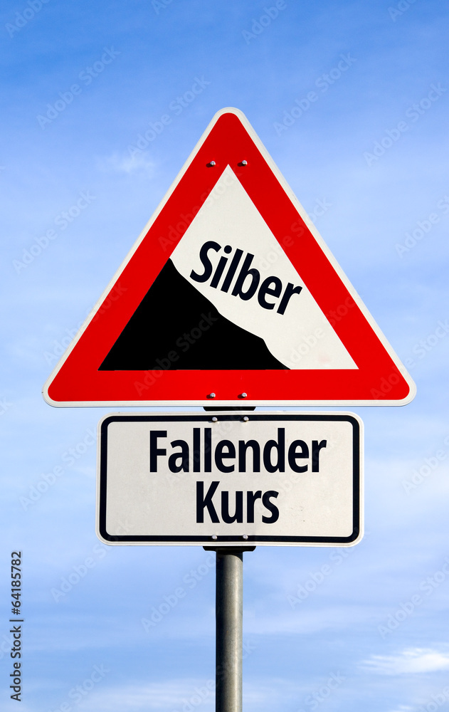 Fallender Silberkurs