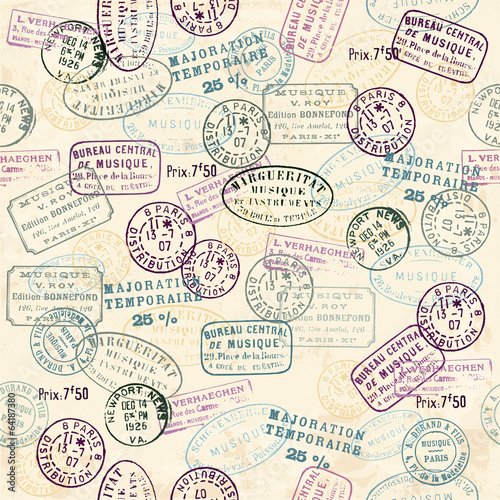 Vintage Stamp pattern