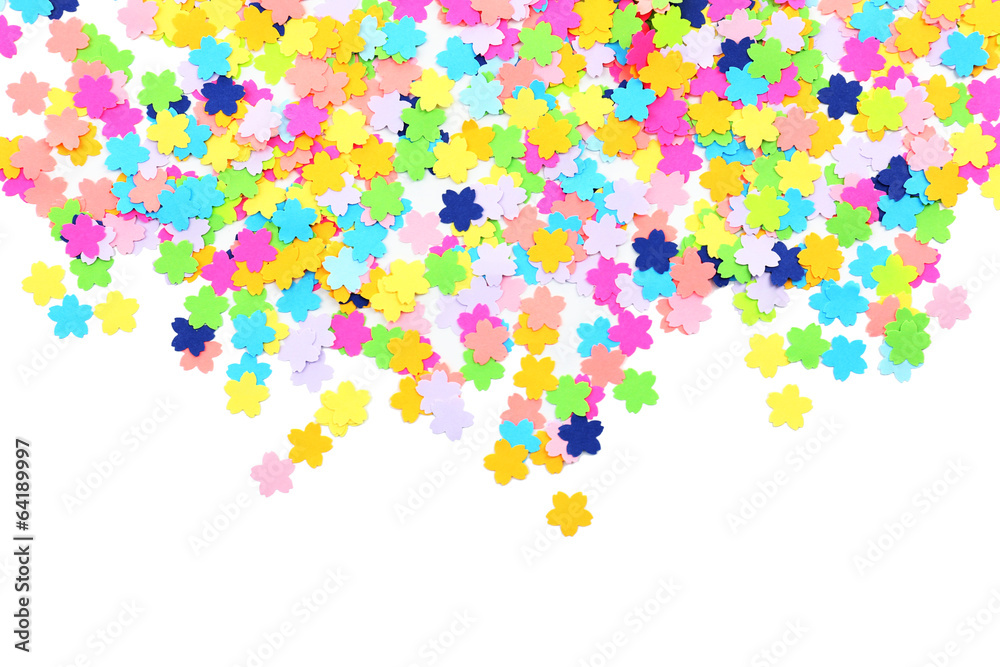 Confetti isolated on white Confetti isolated on white
