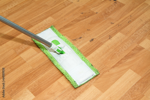 Mop Cleaning Parquet