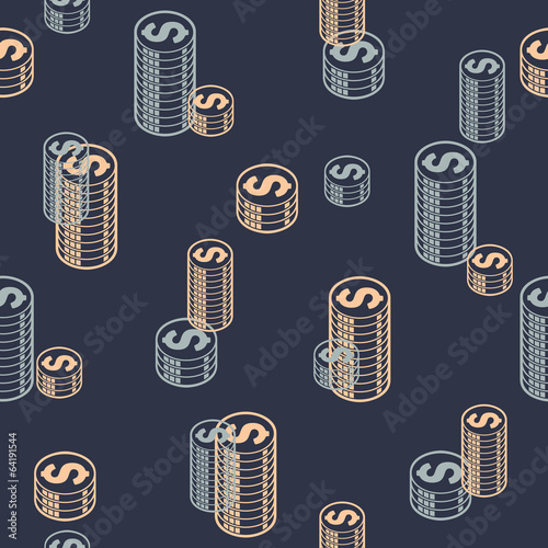 seamless background: money
