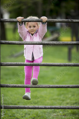 Little girl at the playground