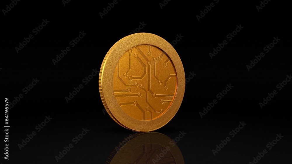 digital currency gold coin dark 45 degree digital currency gold coin dark 45 degree