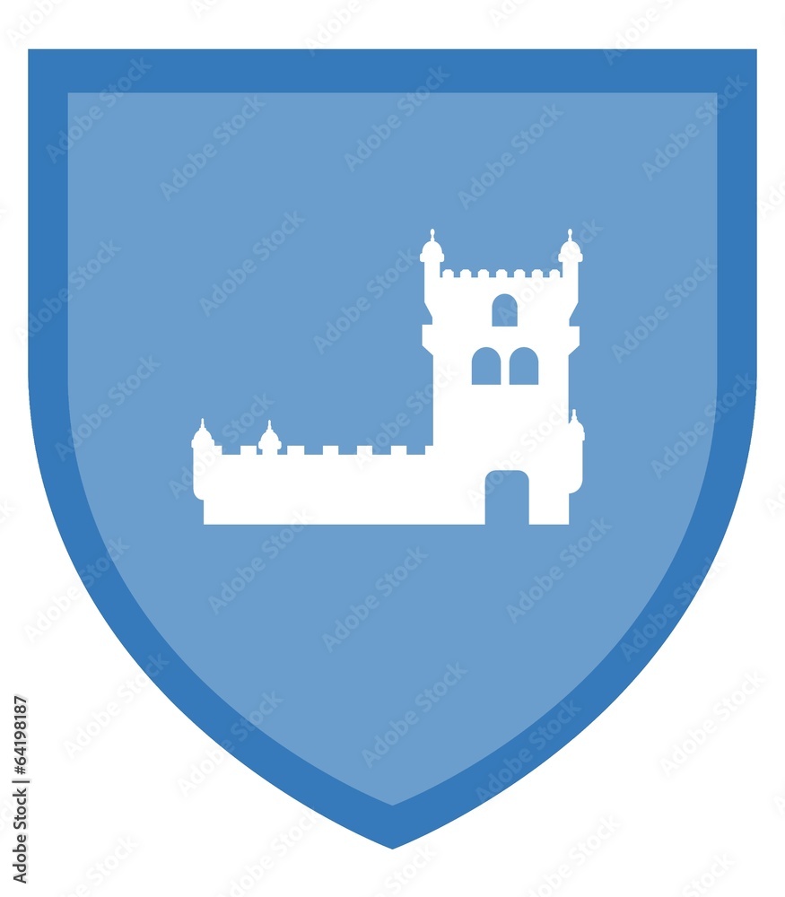 Tour de Belém dans un blason Tour de Belém dans un blason