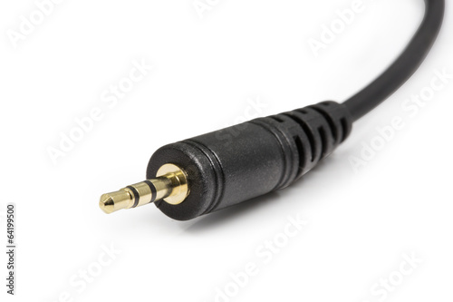 Mini Jack Plug isolated on white background