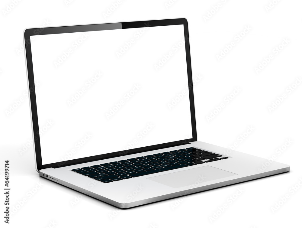 Laptop with White Screen Laptop with White Screen