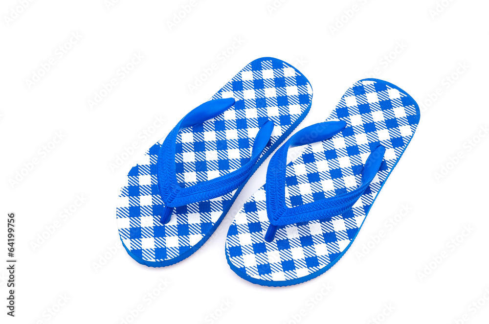 Flip flops isolated white background Flip flops isolated white background