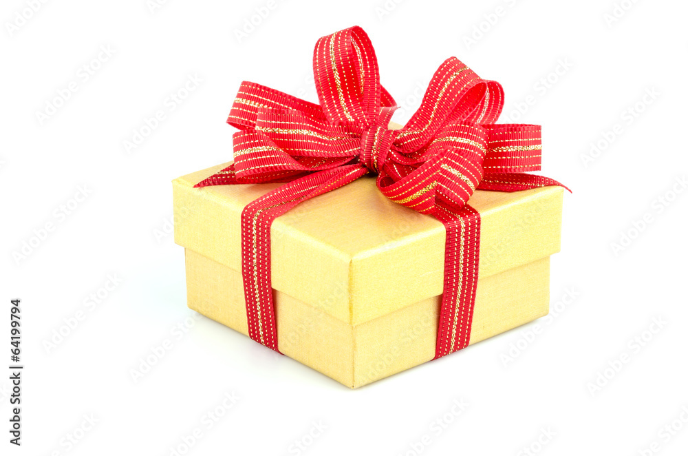 Obraz premium Gift box isolated white background