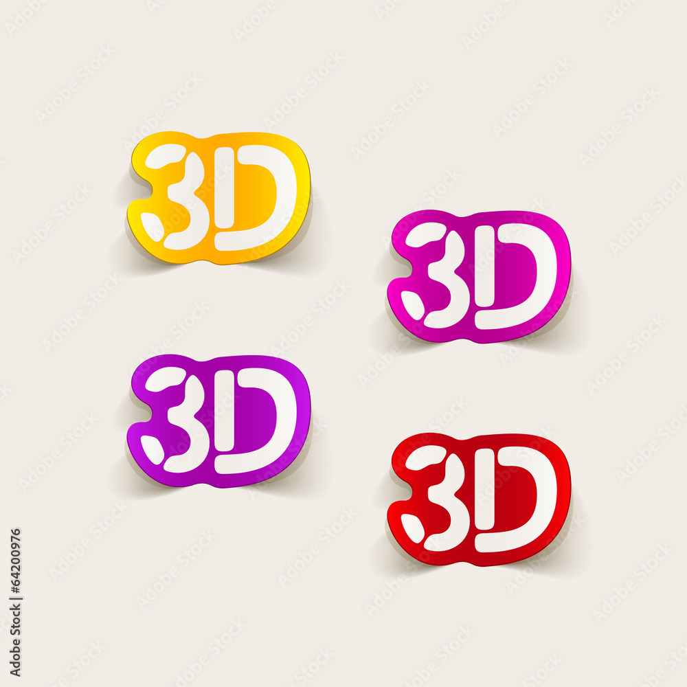 realistic design element: 3d realistic design element: 3d