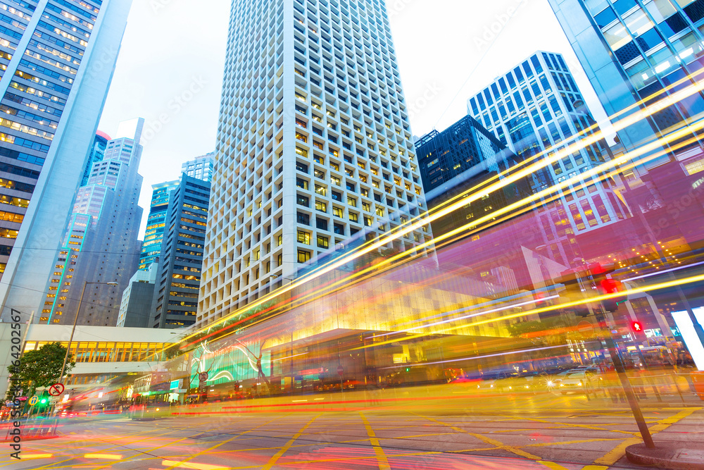 Fototapeta premium traffic in modern city