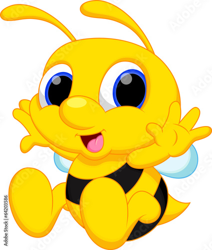 Cute baby bee cartoon