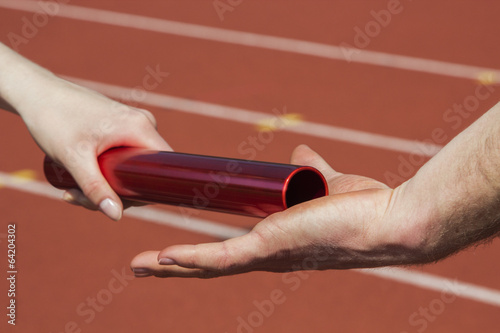 Relay race handing over