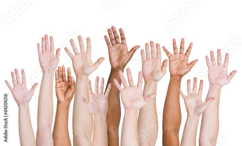 Group of People Hands Up