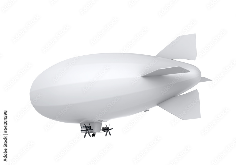 Fototapeta premium Airship Isolated
