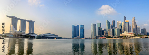 Singapore city skyline panorama