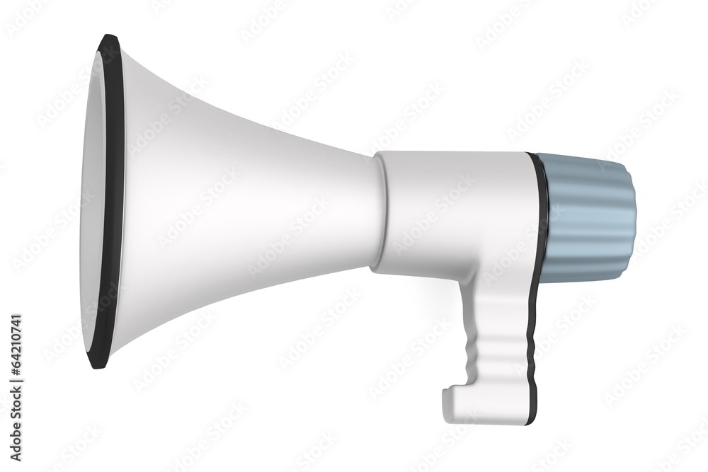 realistic 3d render of bullhorn realistic 3d render of bullhorn