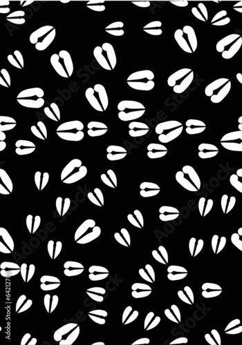 seamless white background from hoof tracks