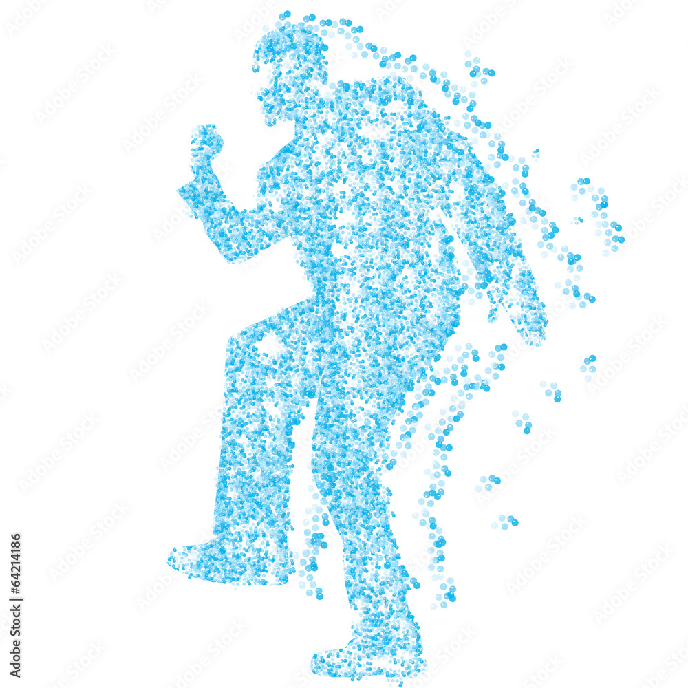 Vector silhouette of man. Vector silhouette of man.