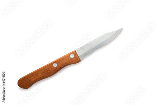 kitchen knife on a white background