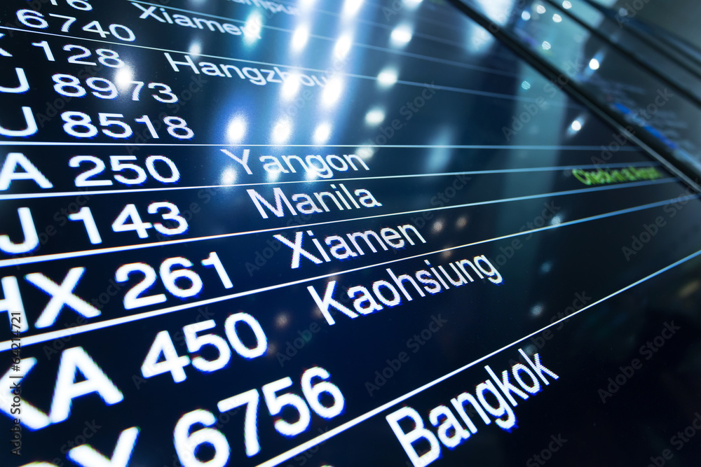 Obraz premium Flight Board