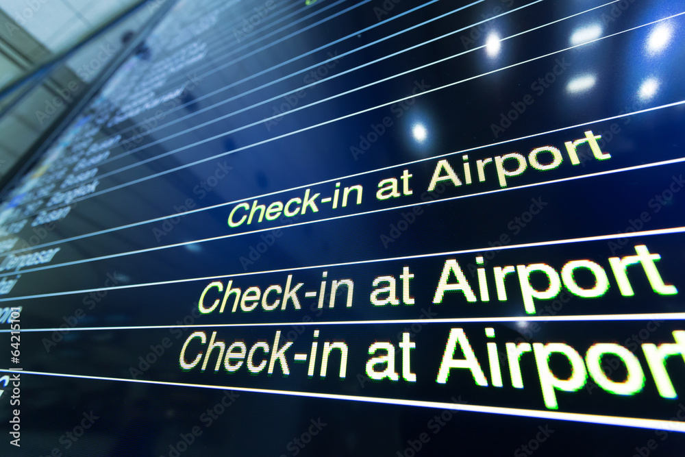 Fototapeta premium Flight Board