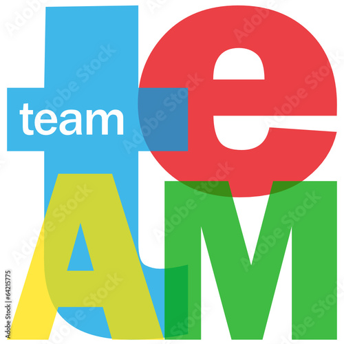 TEAM Letter Collage (teamwork project management success ideas)