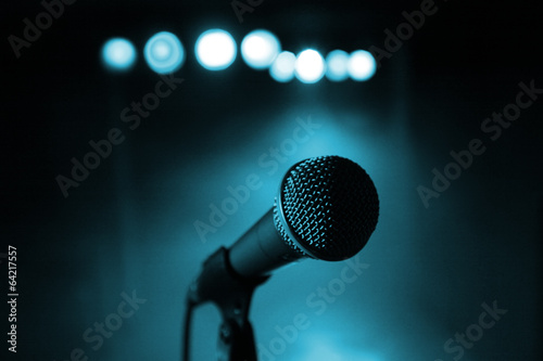 Microphone at concert