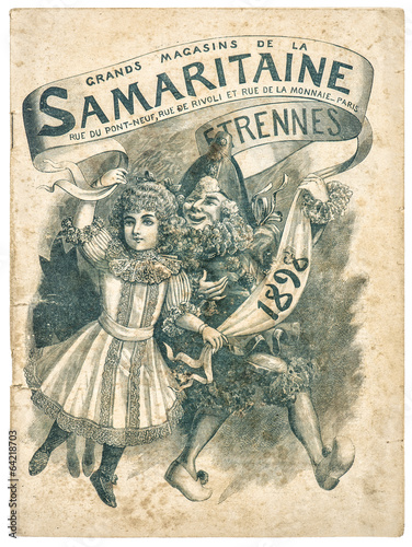 antique shop advertising, cover of shopping catalog