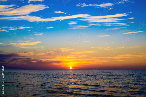 Fototapeta Naklejka Na Ścianę i Meble -  Sunset at Sea
