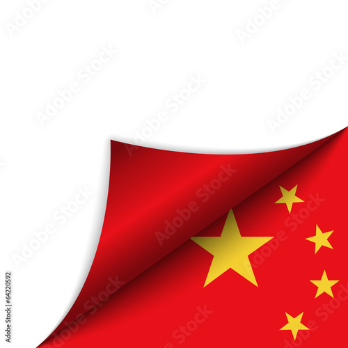 China Country Flag Turning Page