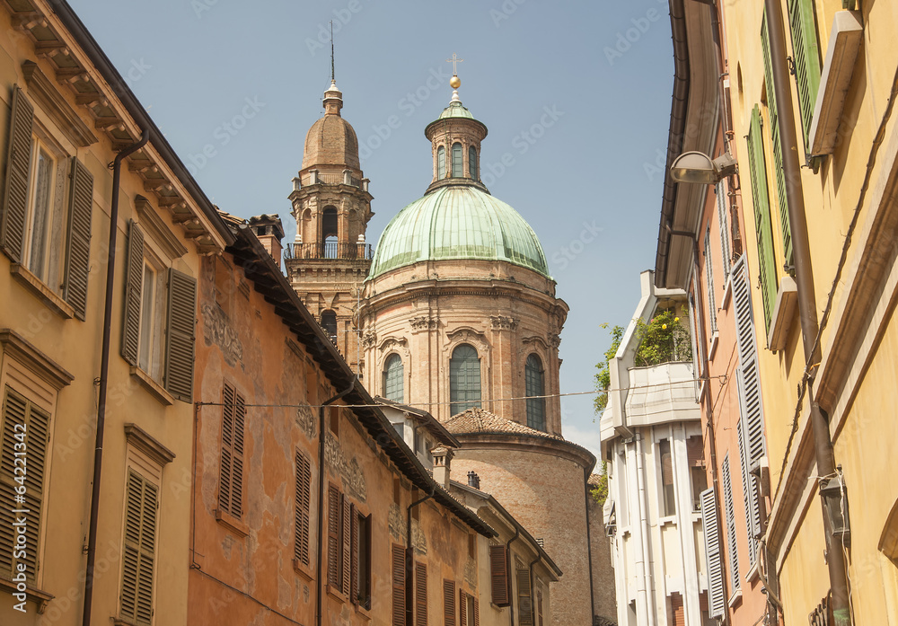 Street view in Reggio Emilia