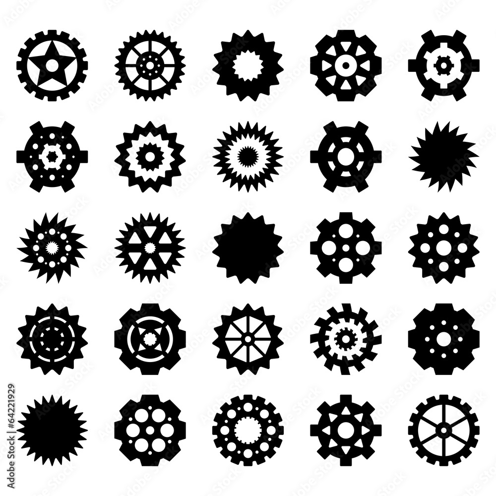Gear Icon set Gear Icon set