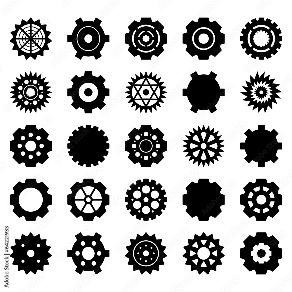 Gear Icon set Gear Icon set