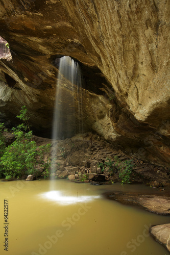 little waterfall and tree in thailand