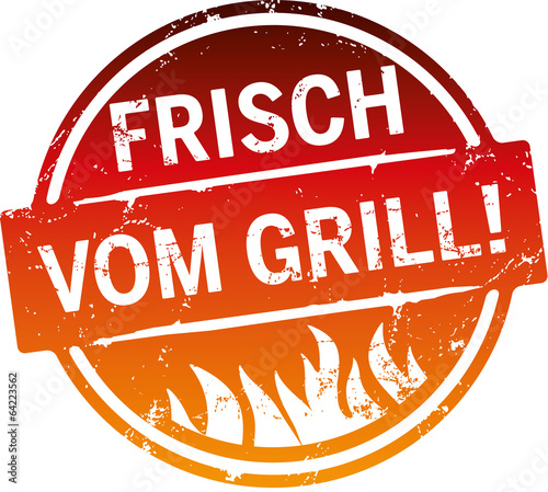 Runder Button Frisch vom Grill